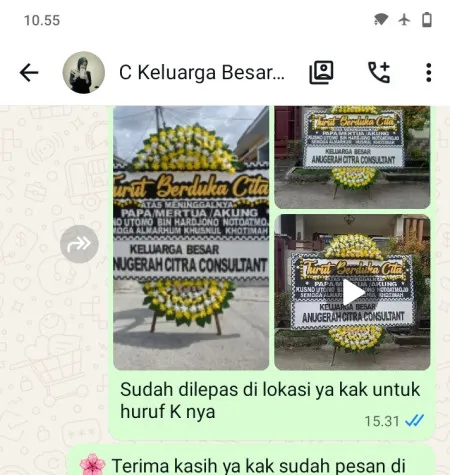 Pengiriman Papan Bunga Duka Procot Slawi