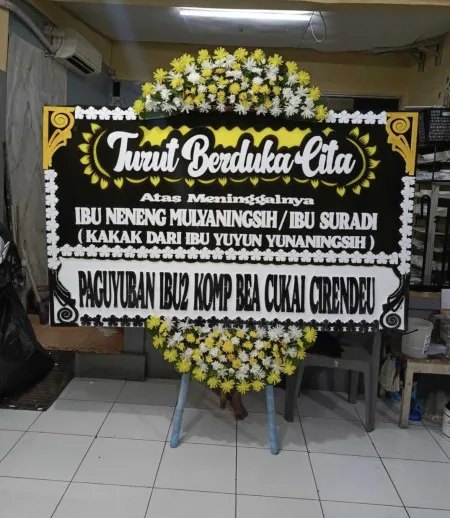 Papan Bunga Duka Procot Slawi